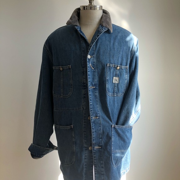 rrl denim chore jacket